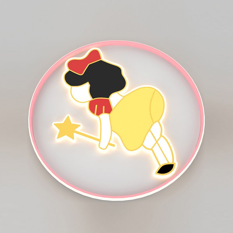 Joli plafonnier de dessin animé, Style moderne et Simple, plafonnier encastré pour chambre à coucher et salon