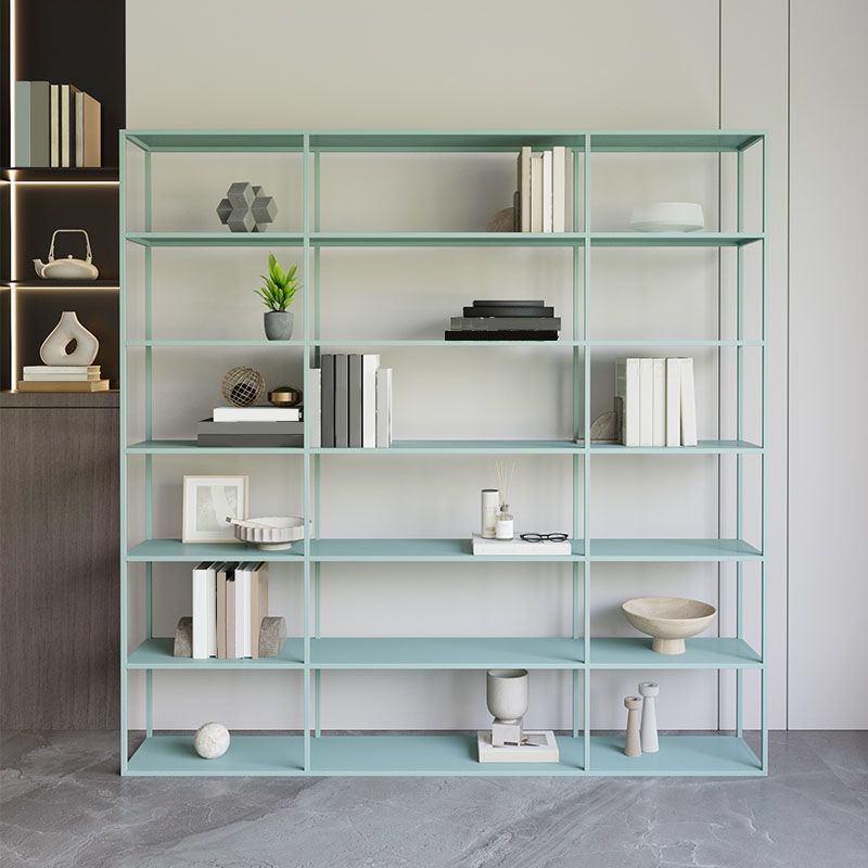 Open Back Modern Style Bookcase Metal Bookshelf for Home Office