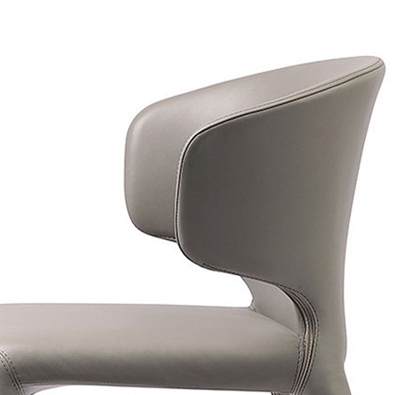 Faux Leather Dining Accent Chair Wingback Arm Chair for Home