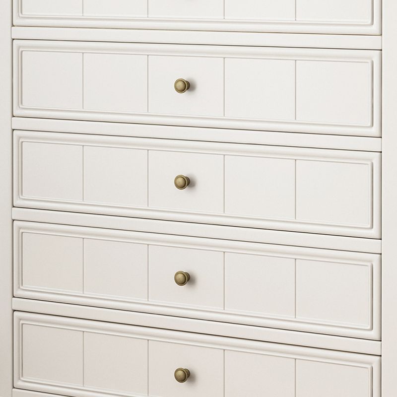 5 - Drawer Accent Chest 38.58" Tall Rubberwood Storage Cabinet