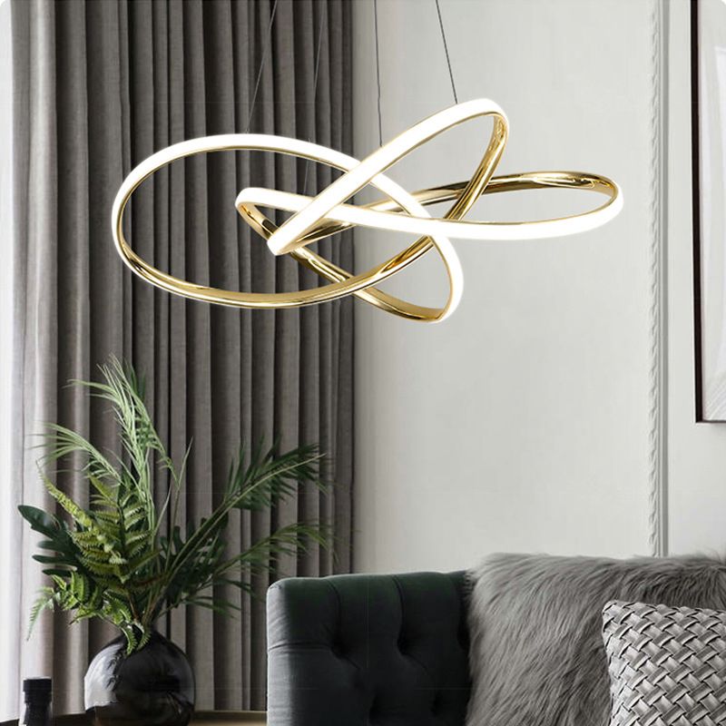 Luminaire de lampe suspendue en aluminium à 1 lumière