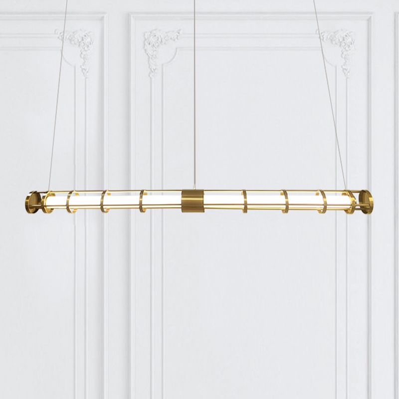 Lámpara de suspensión LED LED de restaurante de 1 luces modernas con tono de plástico