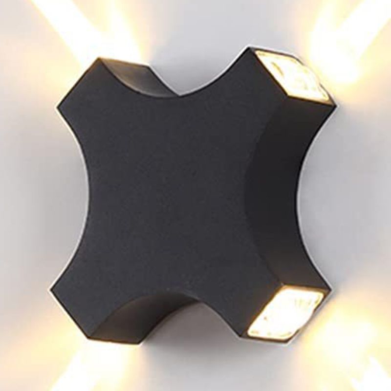 Multi-Light Geometric Wall Sconce Lights Contemporary Style Metal Wall Mounted Lights