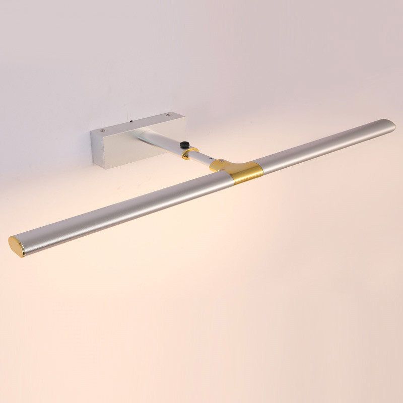 Elongated Vanity Light Fixtures Modern Simplicity Metallic Wall Mount Lamp for Bathroom