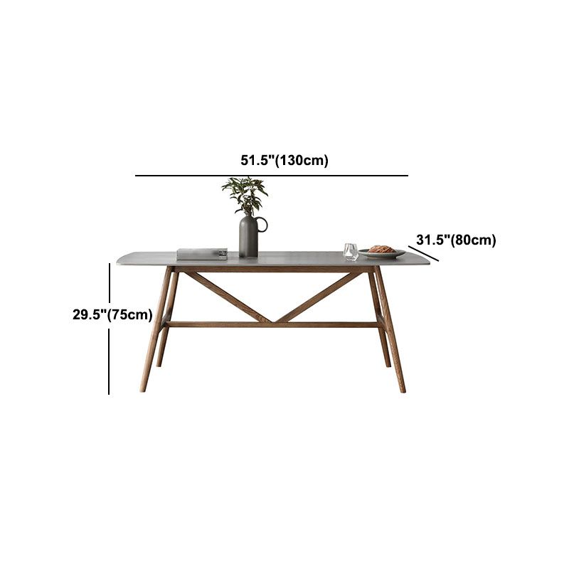 1/4/5 pièces en bois massif table ensemble chaises de restauration rectangulaires pour la maison
