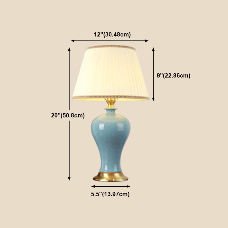 Éclairage de bureau de style moderne LAMPE DE SHADE DE SILK COLORF