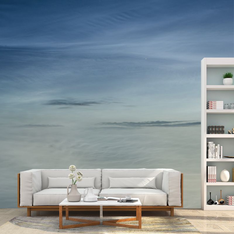Blue Sky and Cloud Mural Wallpaper Waterproofing Minimalist Living Room Wall Covering