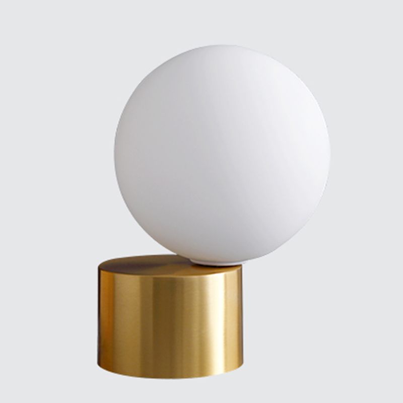 Lampe à table sphérique à 1 lumière Lumière en verre moderne