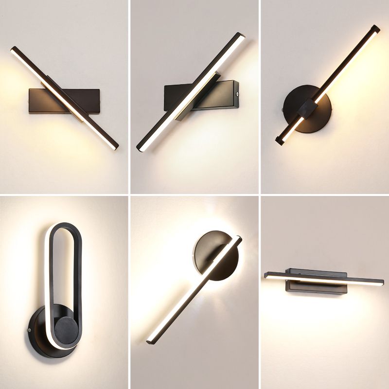 1-Light Geometric Wall Mounted Lighting Modern Style Metal Wall Lighting Fixtures
