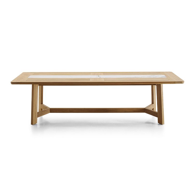 Modern Dining Table Set 1/4/5/7 Piece Teak Dining Set for Garden