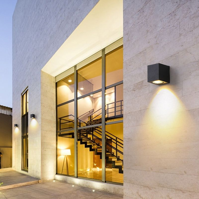 Moderne Aluminium -Wandleuchte geometrische 1 Lichtwandwaschung für Schlafzimmer