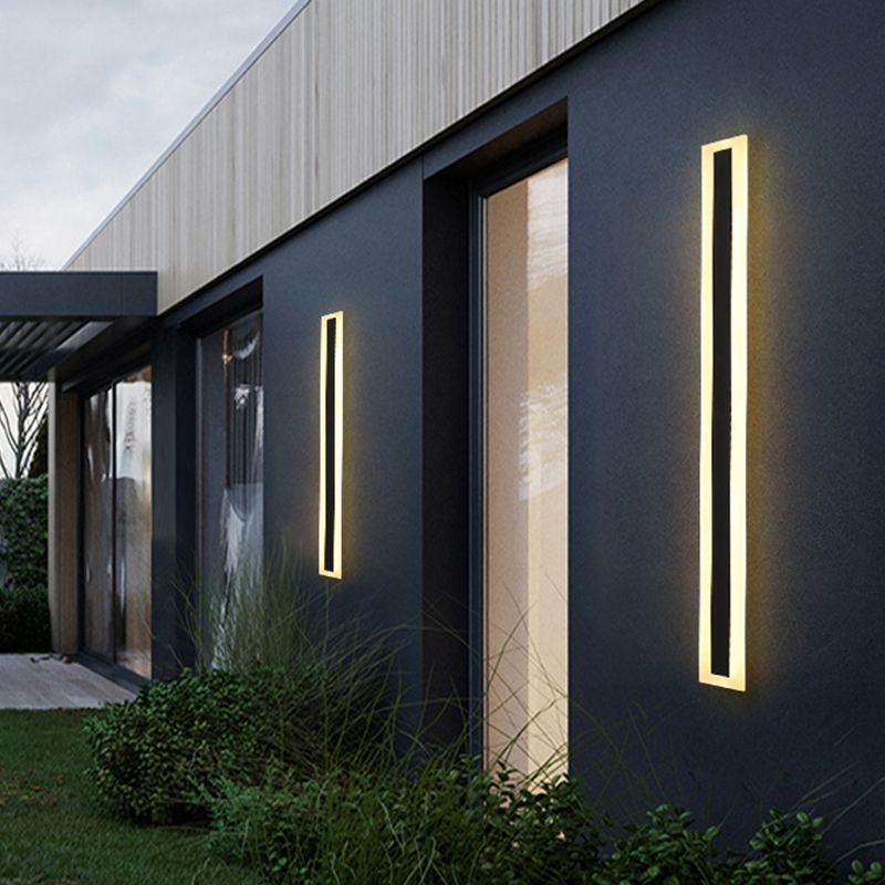 Éclairage de mur de métal linéaire