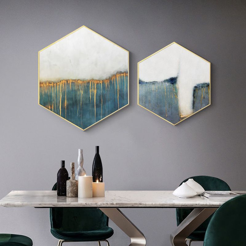 Contemporary Abstract Wall Art Decor Kitchen Canvas in Soft Color, Multiple Sizes