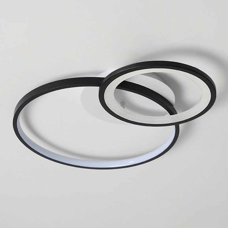 Circle Ceiling Light Fixture Modern Style LED Metal Ceiling Mounted Light