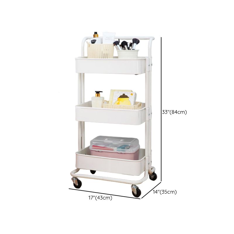 Contemporary Etagere Bookshelf Metal Open Back Bookcase with Shelves