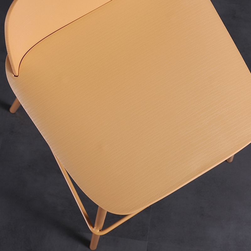 Industrial Style Bar-stool Rectangle PP Seat Counter Stool for Kitchen Bar