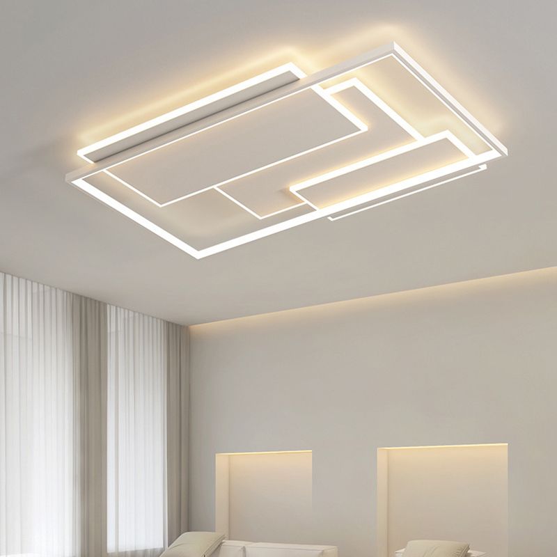 Unique Shape Flush Lighting Modern Metal Flush Mount Lighting