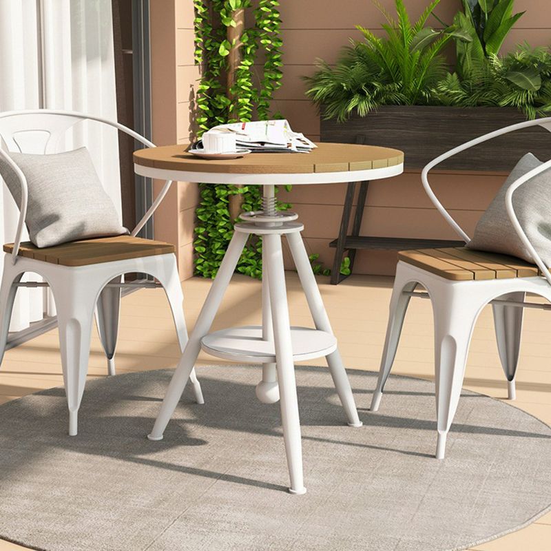 Modern Round Dining Set 1/3/5 Piece Reclaimed Wood Dining Table Set