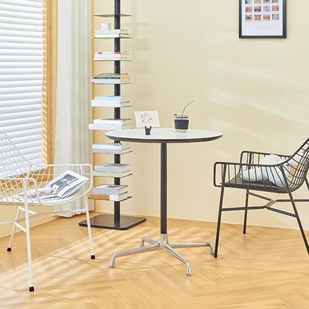 Table à manger de style industriel Table à manger standard à la hauteur avec base de piédestal pour la maison