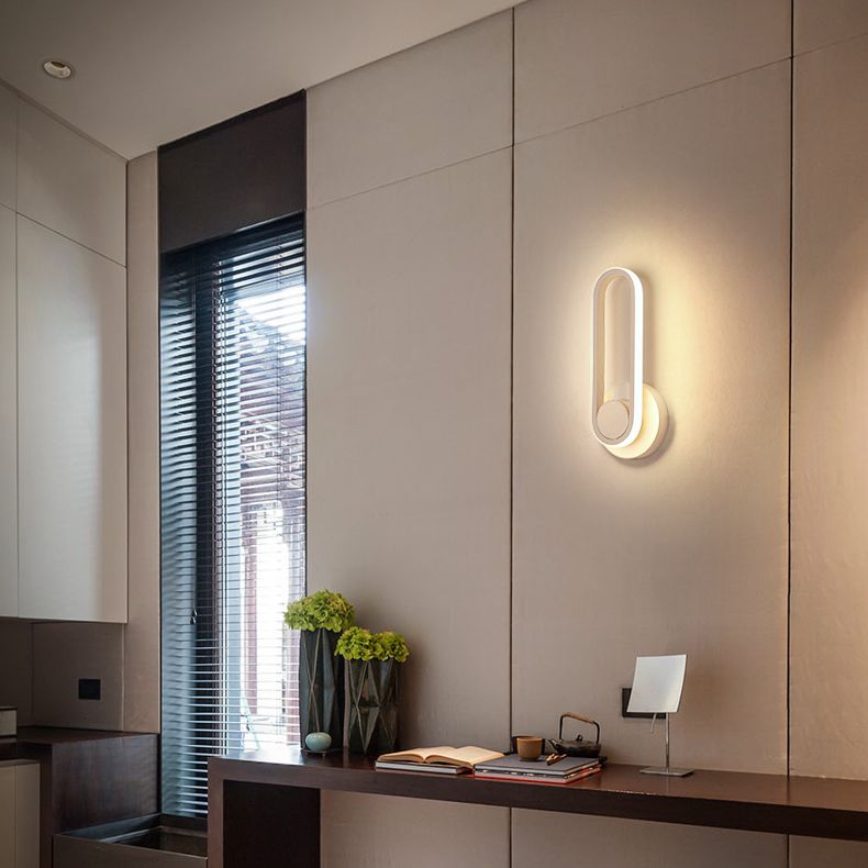 Apliques de pared oblata de estilo minimalista moderno placas de luz