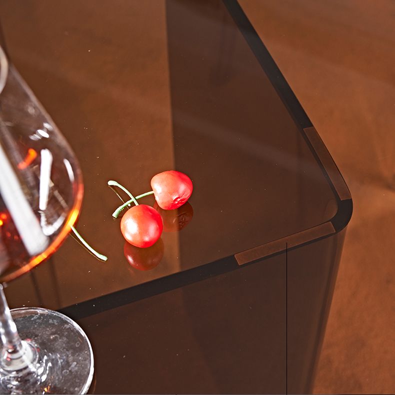 Tempered Glass Modern Free Form Indoor Table Glass Table for Dining Room