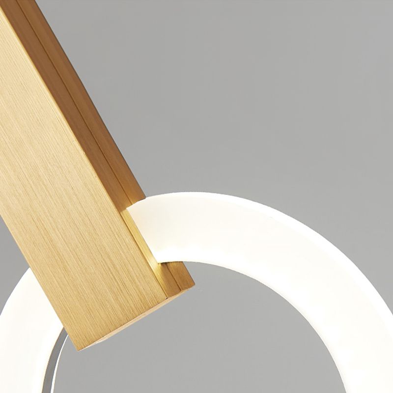 Circle Shape Metal Pendant Lights Modern Style Hanging Lamps