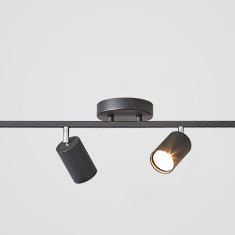 Contemporary Ceiling Light Multi - Light Ceiling Semi Flush in Black / White