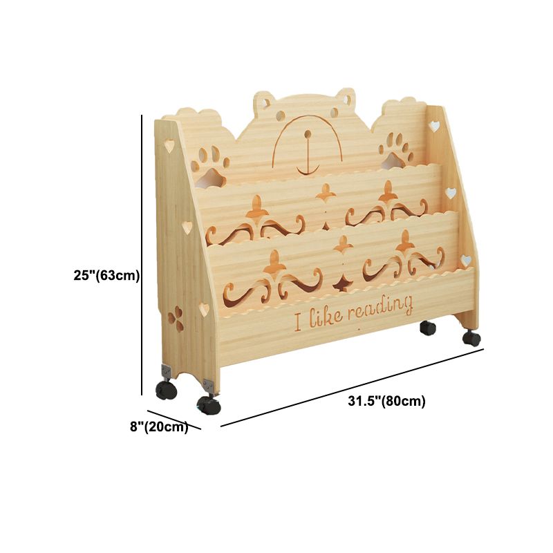 Libreria in stile scandinavo chiuso la libreria in legno massiccio per casa e ufficio