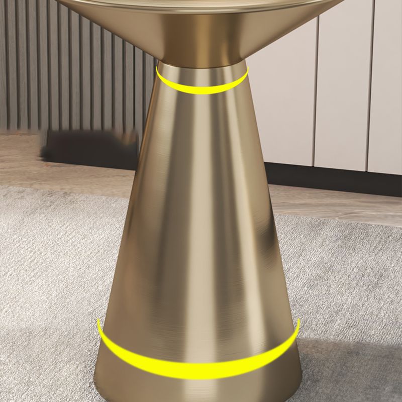 Metal Side End Table Minimalist Pedestal Side End Table for Living Room