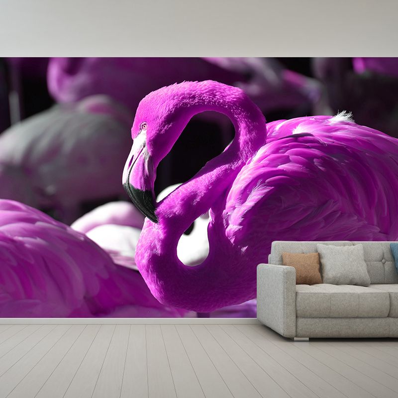 Flamingo Murals Moisture Resistant Contemporary Hallway Wall Decoration