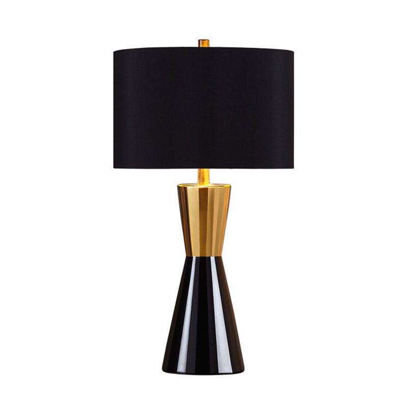 Black-gold Metal Single Head Postmodern Table Lamp for Bedroom Living Room Nightstand Lamps