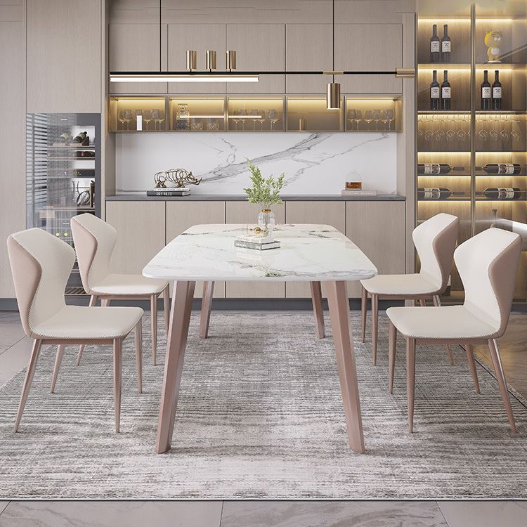 Modern 1/4/5/7 Pieces Dining Set Sintered Stone Dining Table Set for Kitchen