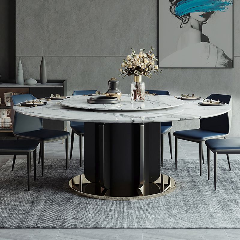 Glam Home Convertible Dining Table Home Round Pedestal Table