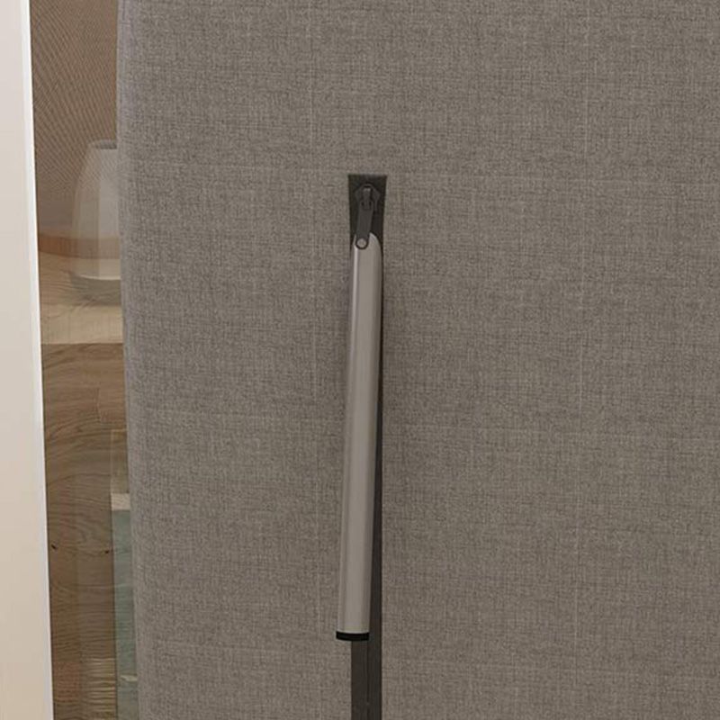 Square Arm Swivel Chair Leather/Linen Accent Chair for Apartment