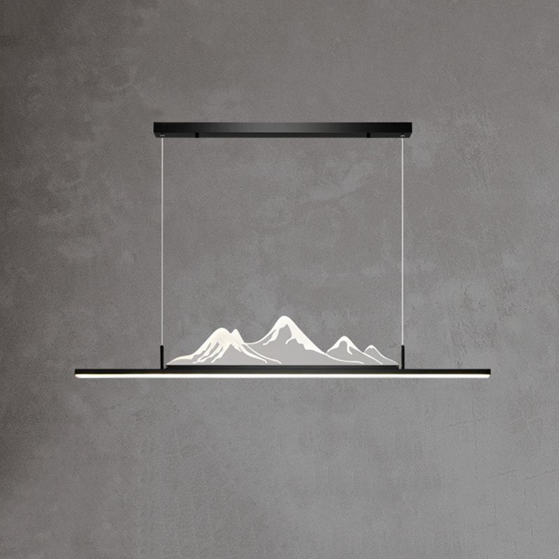 Colgante moderno de la isla de aluminio en la isla LED para comedor