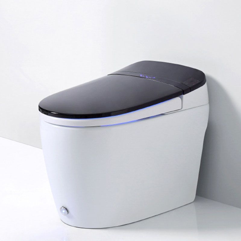 Electronic Toilet Elongated Floor Standing Bidet with Warm Air Dryer