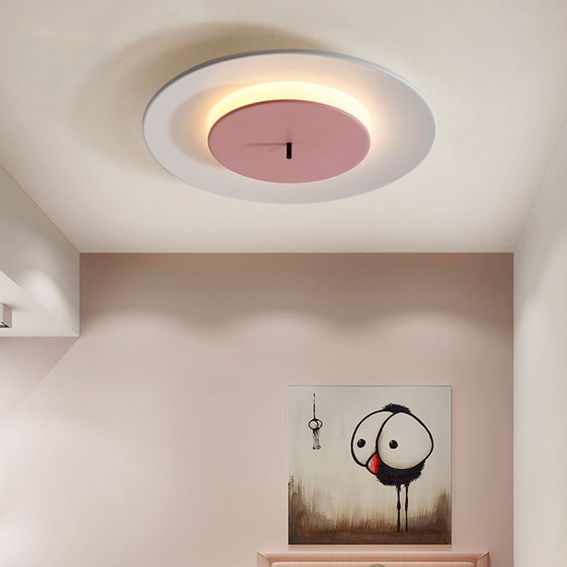 Acryl Cirkel Flush Mounted Plafond Licht Nordic LED Dicht Bij Plafond Verlichtingsarmatuur