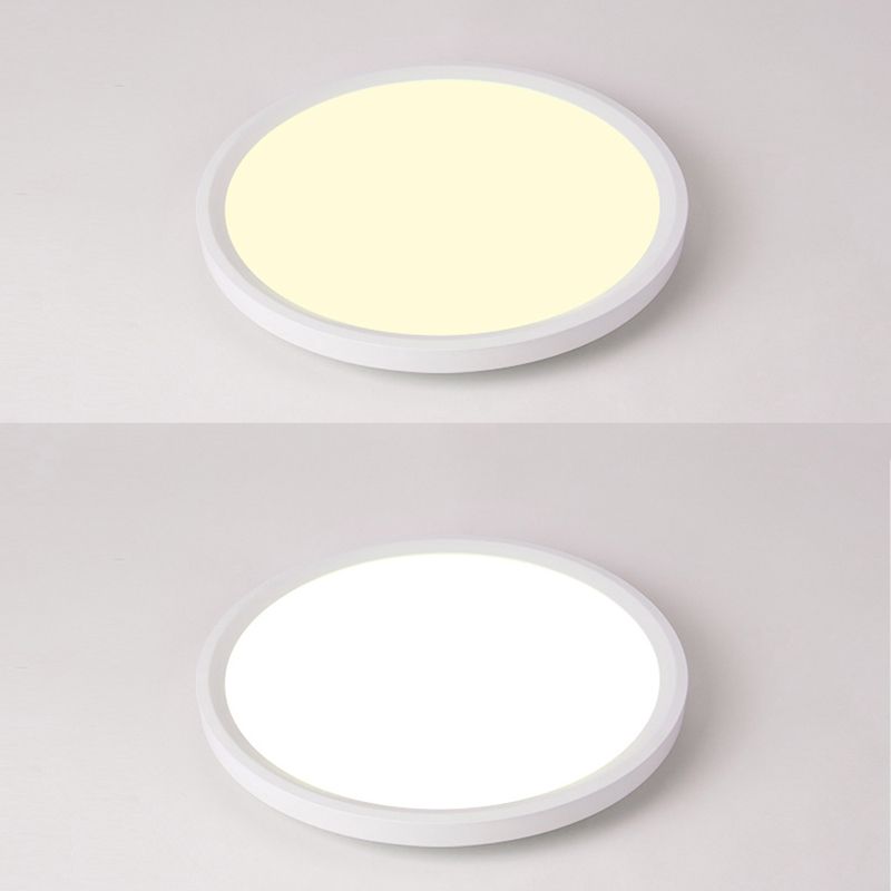 Illuminazione per montaggio a soffitto a LED ad anello Plafoniere moderne da incasso con paralume in acrilico