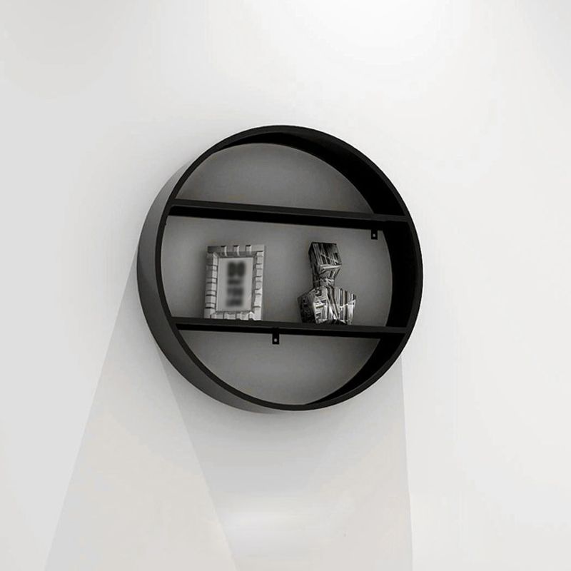 Black Industrial Wall Mounted Bookshelf Iron Bookshelf for Living Room