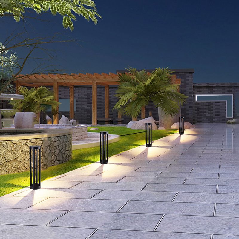 Nordic Style Aluminum Outdoor Lamp Cylinder Shape Outdoor Light for Courtyard