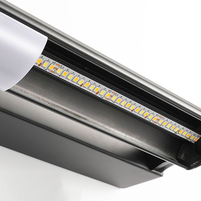 Schwarze Waschtischwandleuchten moderner Spiegel vordere LED -Eitelkeitslichter LED LED -Leuchten