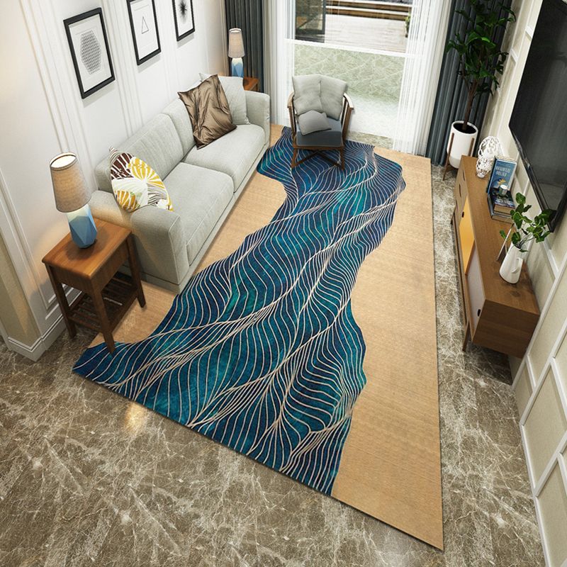 Minimalistische kamer Tapijt Multi -gekleurde oosterse afdrukruimte Tapijt Polyster Easy verzorgt Machine Wasbaar binnen Tapijt