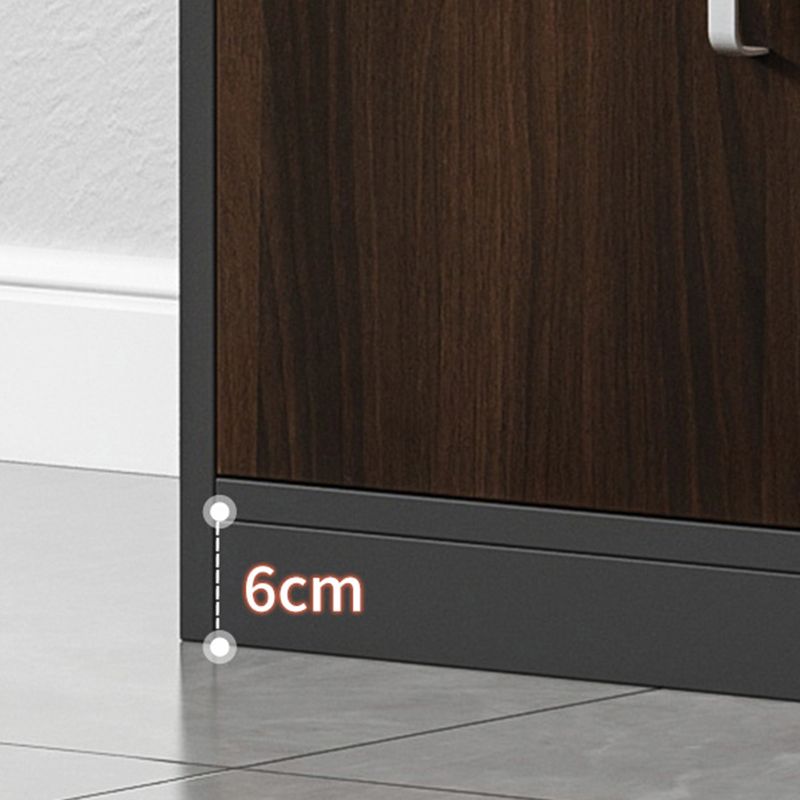 Modern Storage File Cabinet Wooden Frame Key Locking Filing Cabinet