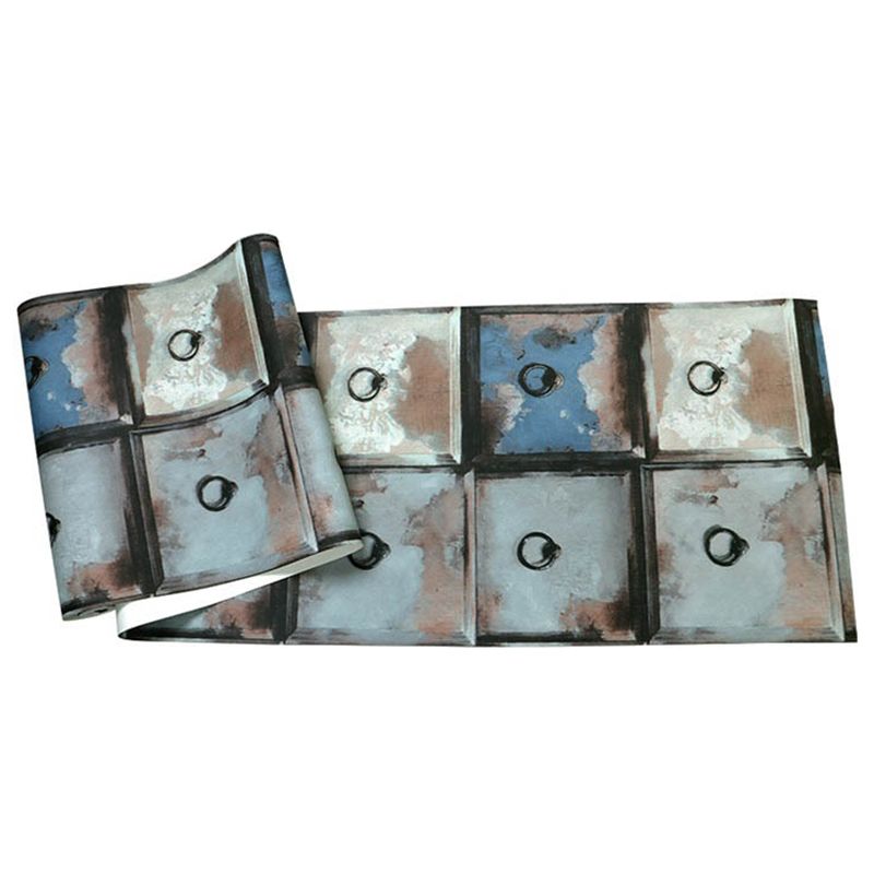 3D Print Iron Wallpaper Non-Pasted Wall Decor for Cafe and Dress Room, 20.5-inch x 33-foot