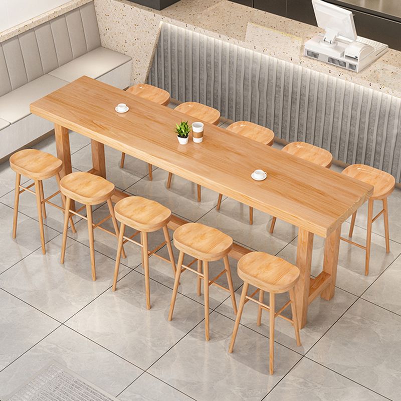 1/2/5/6/11 Pieces Table and Stool Set Modern Rectangular Pub Set