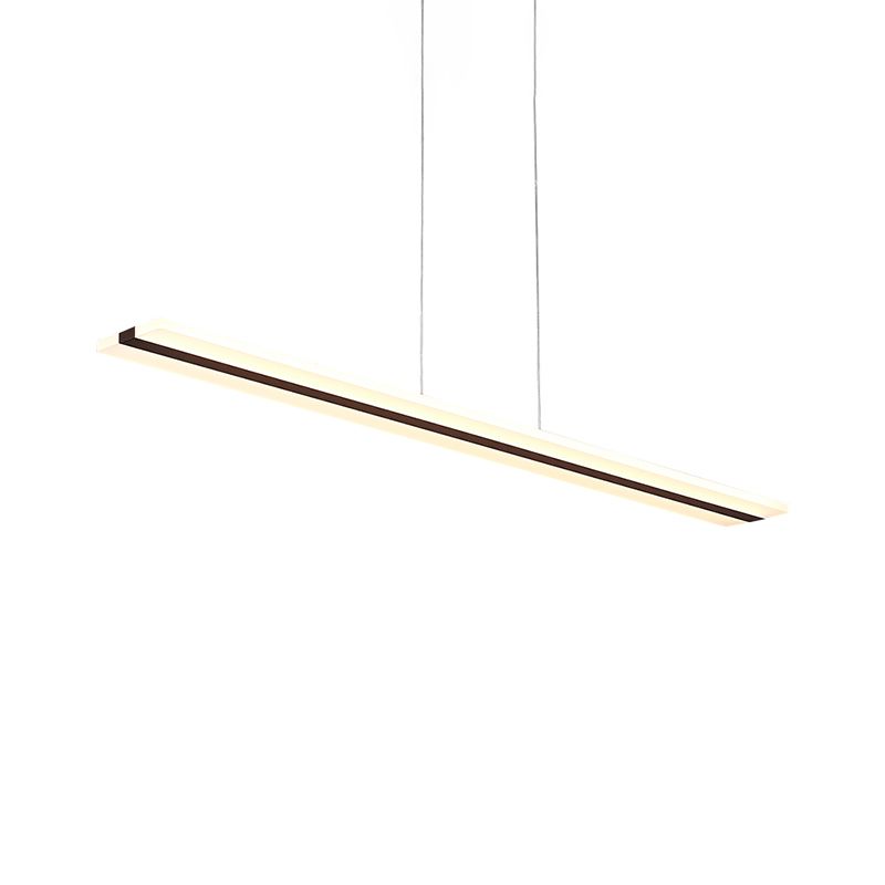 39 "/47" de ancho ultra delgada colgante acrílico lámpara de techo blanco LED moderno en luz cálida/blanca
