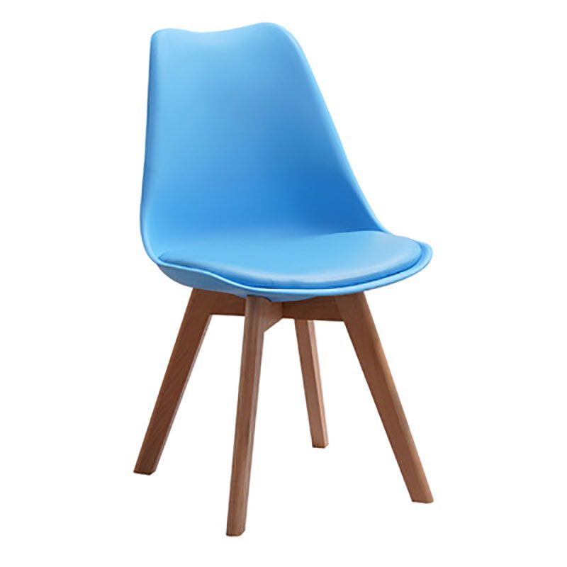 Sedie da cucina in stile contemporaneo sedia laterale senza braccio con gambe in legno