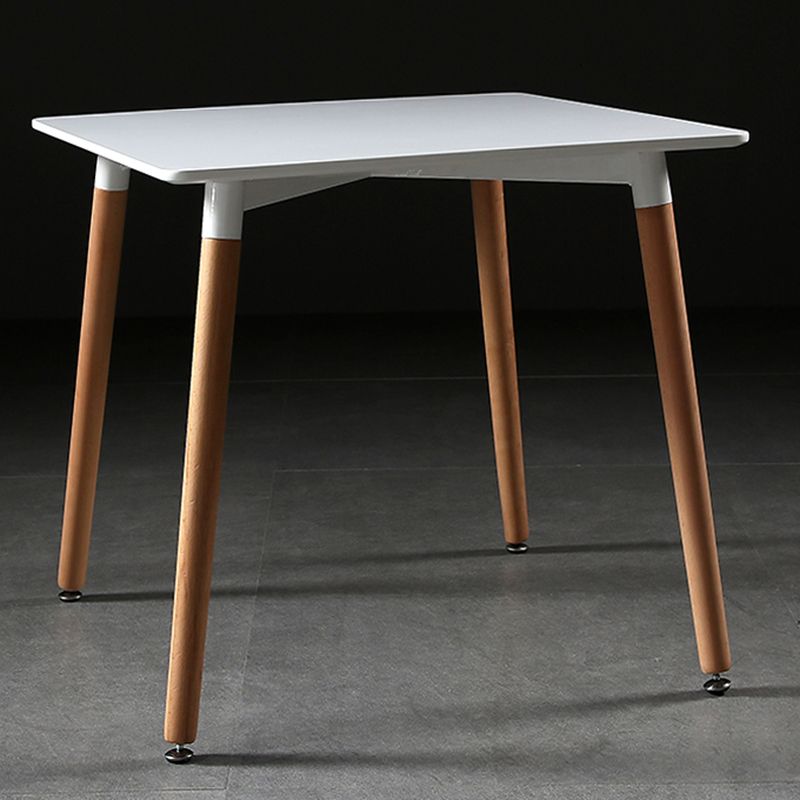 Mesa de comedor cuadrada industrial Mesa de comedor de madera con 4 patas para comedor