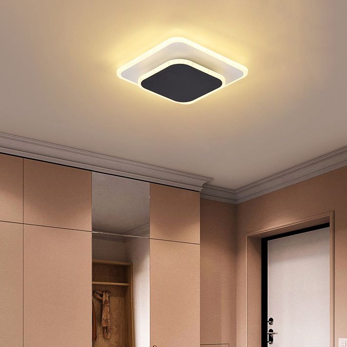 Lámpara de techo LED de montaje empotrado contemporánea para dormitorio