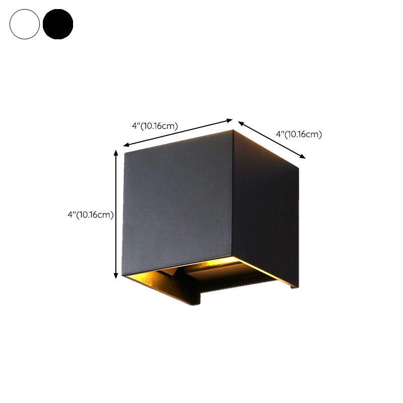 Modern Square Wall Lamp Simplicity Metal Wall Mounted Light Fixture